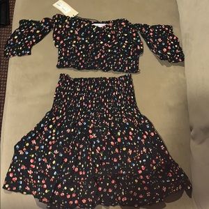 Floral skirt set